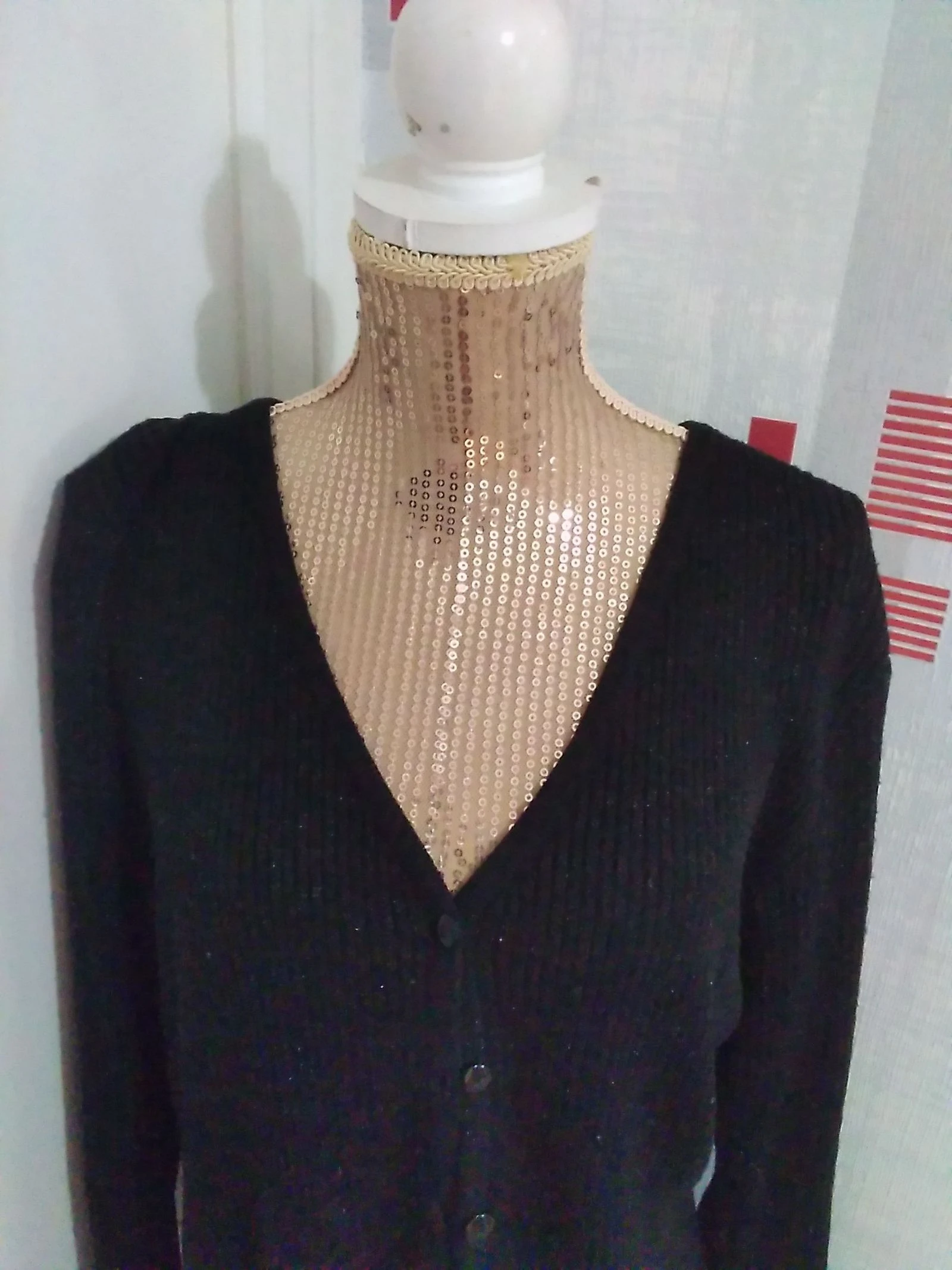 Chaleco negro y brillante – photo 2